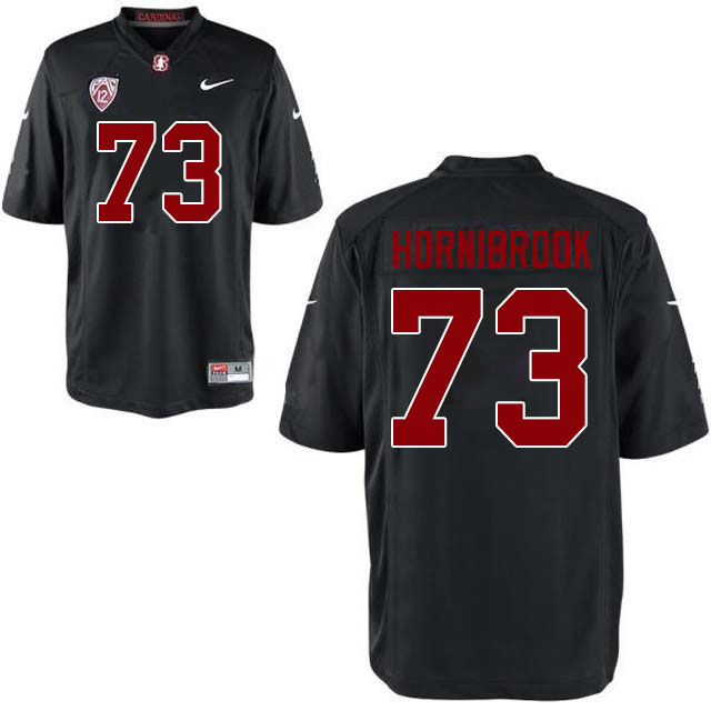 Men #73 Jake Hornibrook Stanford Cardinal College Football Jerseys Sale-Black